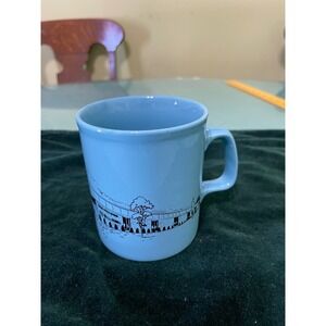 Vintage Bell & Howell Micro Photo Division Blue Ceramic Mug Made in England‎